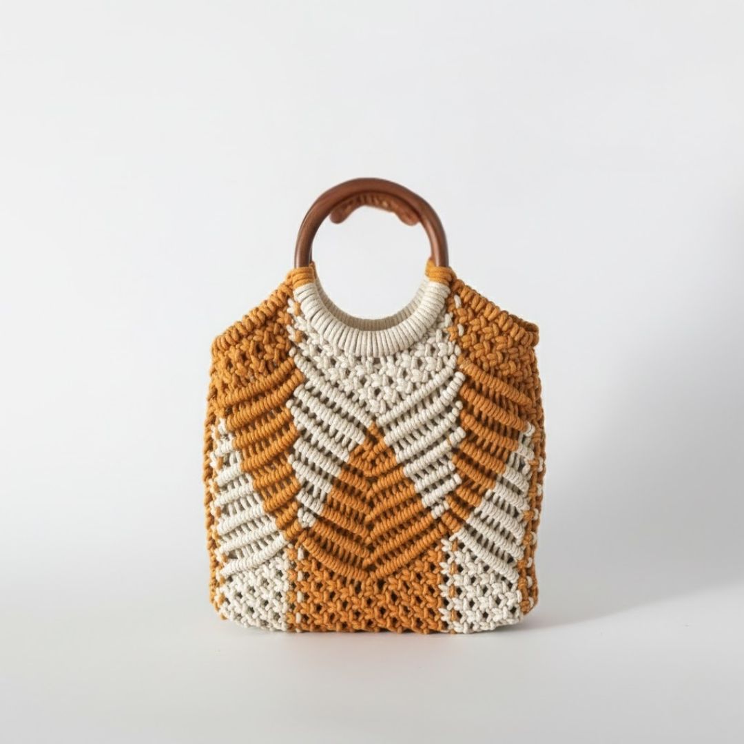 Knotted Macrame Bag: Stylish Eco-Friendly Tote